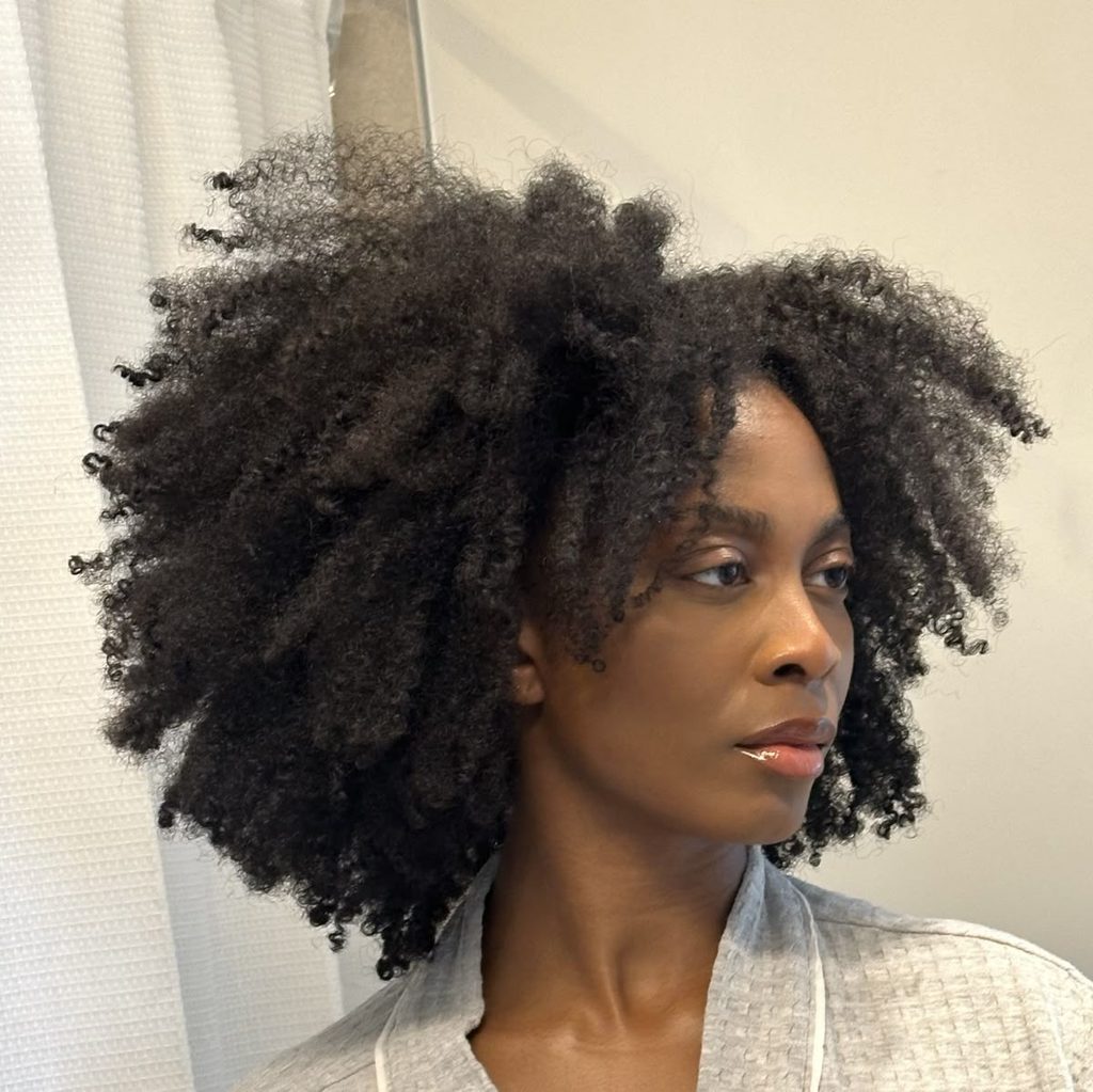 someone with natural hair