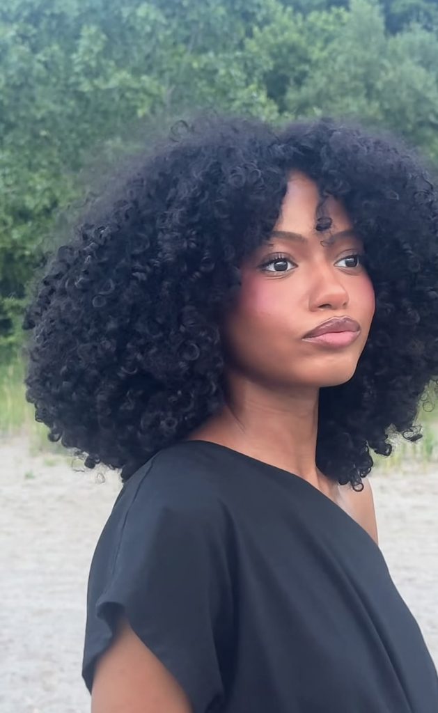 someone with natural hair