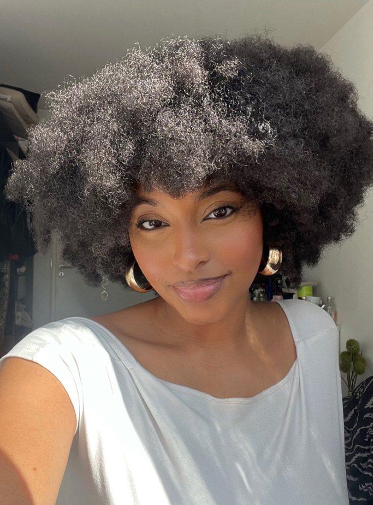 someone with natural hair