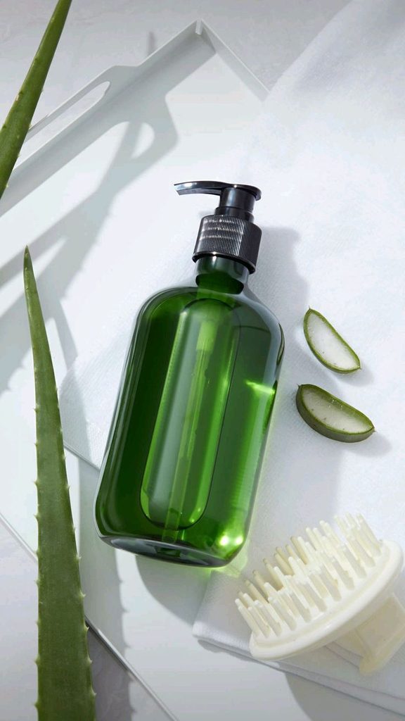 bottled hair cream