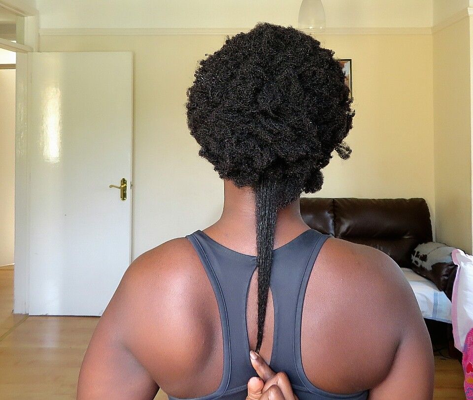 someone with afro hair 