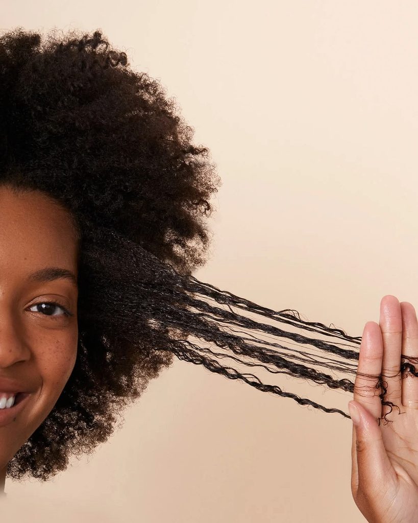 finger detangling as part of wash day setups for natural hair
