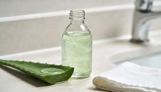 aloe vera gel in a bottle