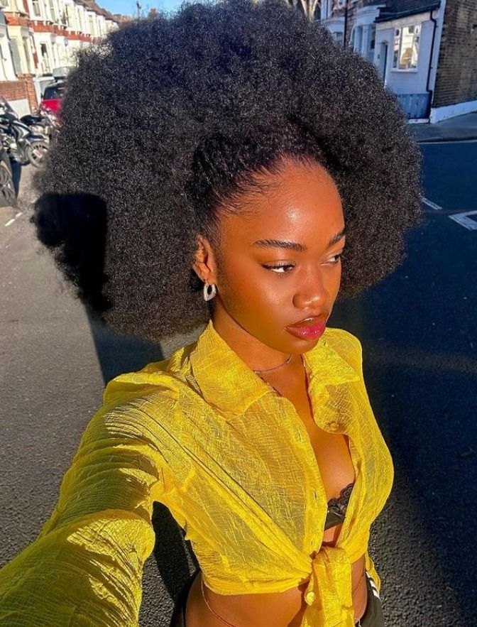 someone with a full hair