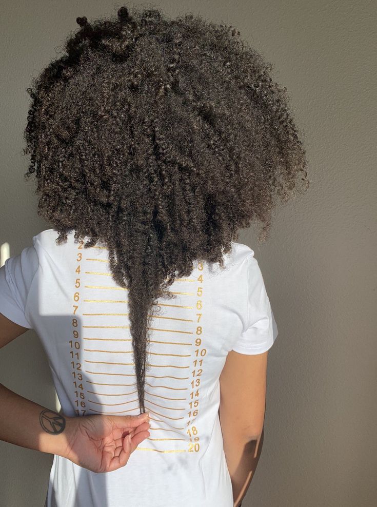 someone with elastic afro hair