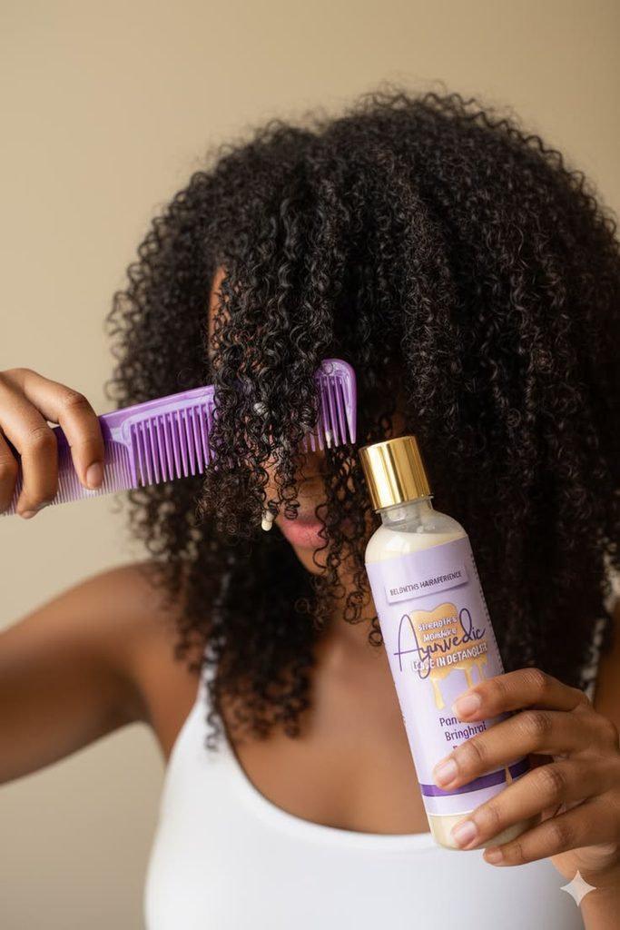someone with hair product