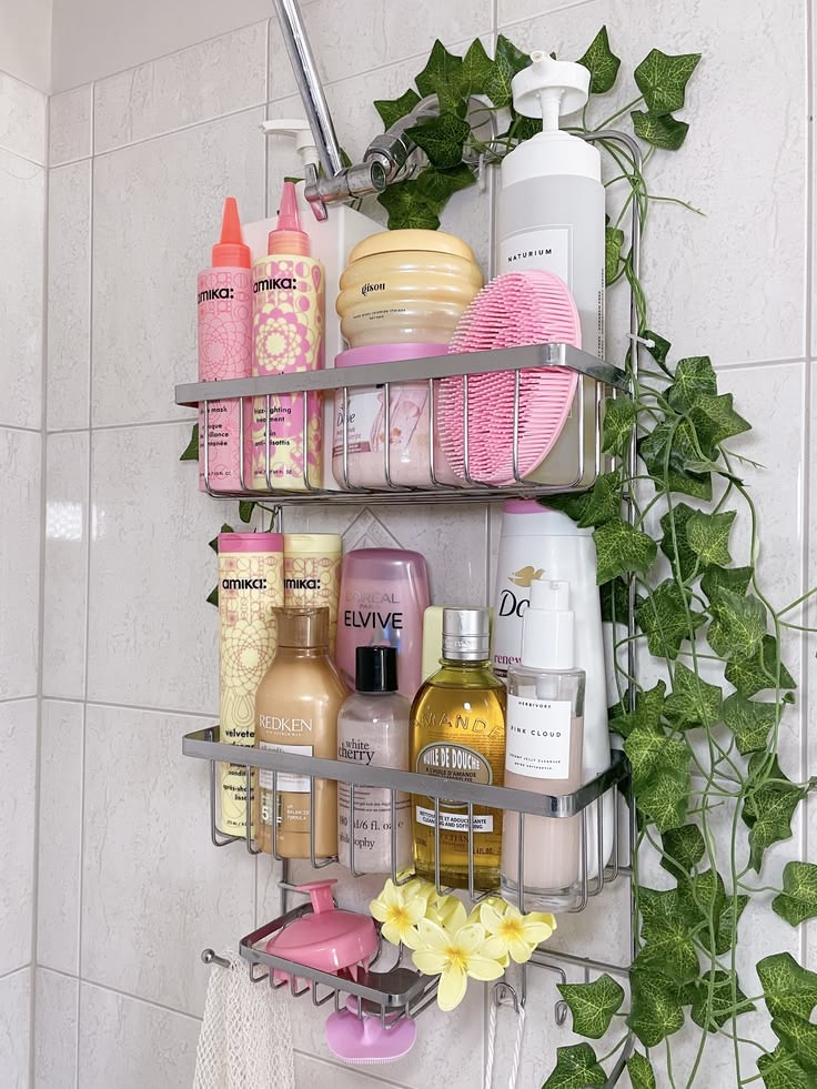 hair products shelf