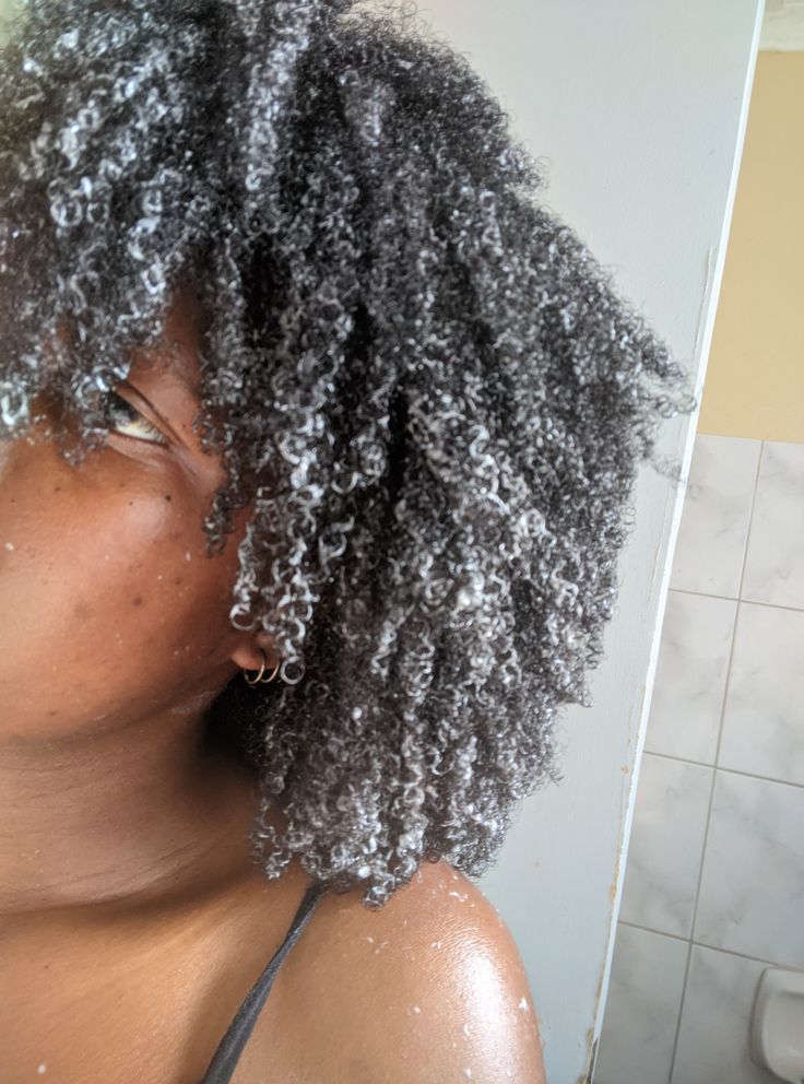 afro hair with moisture