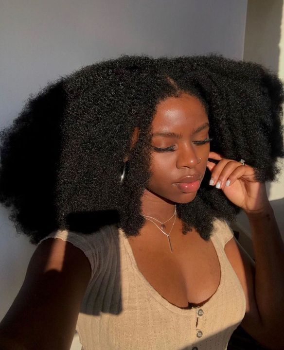 someone with a very full and long hair