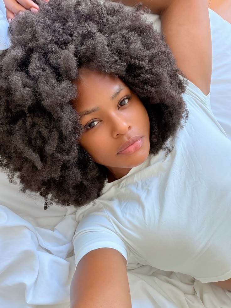 someone with full natural hair