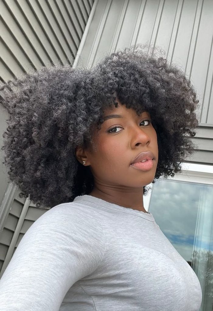 someone with type 4 natural hair
