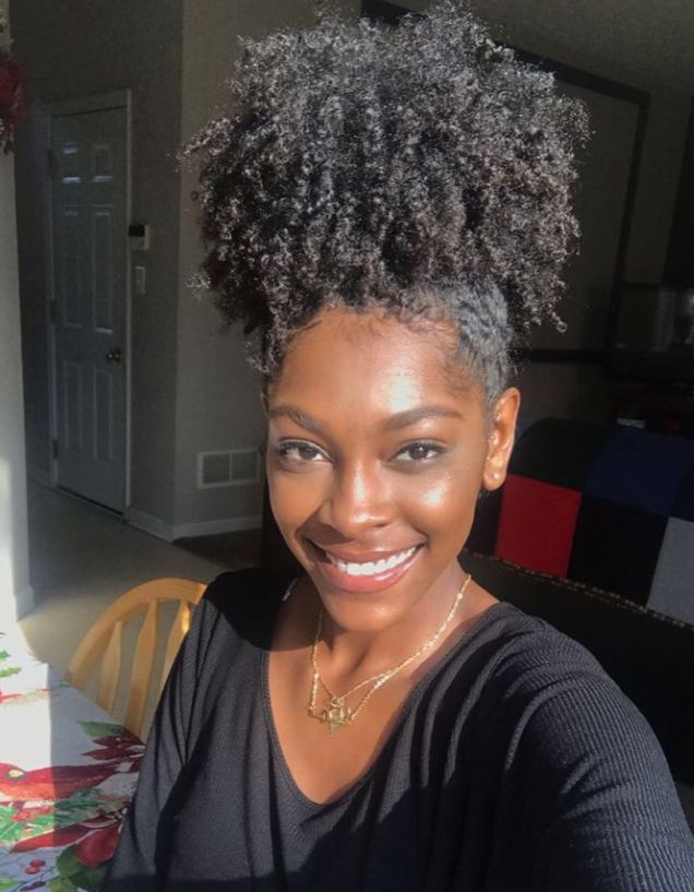 someone with pineapple hairstyle
