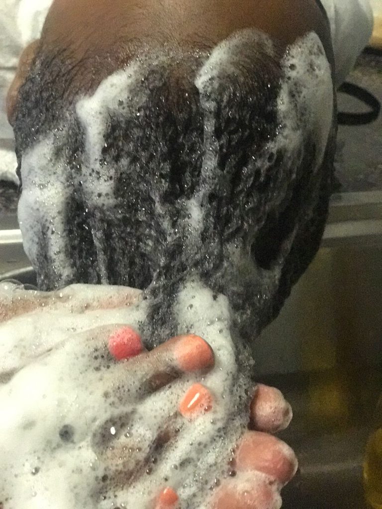 shampoo hair wash