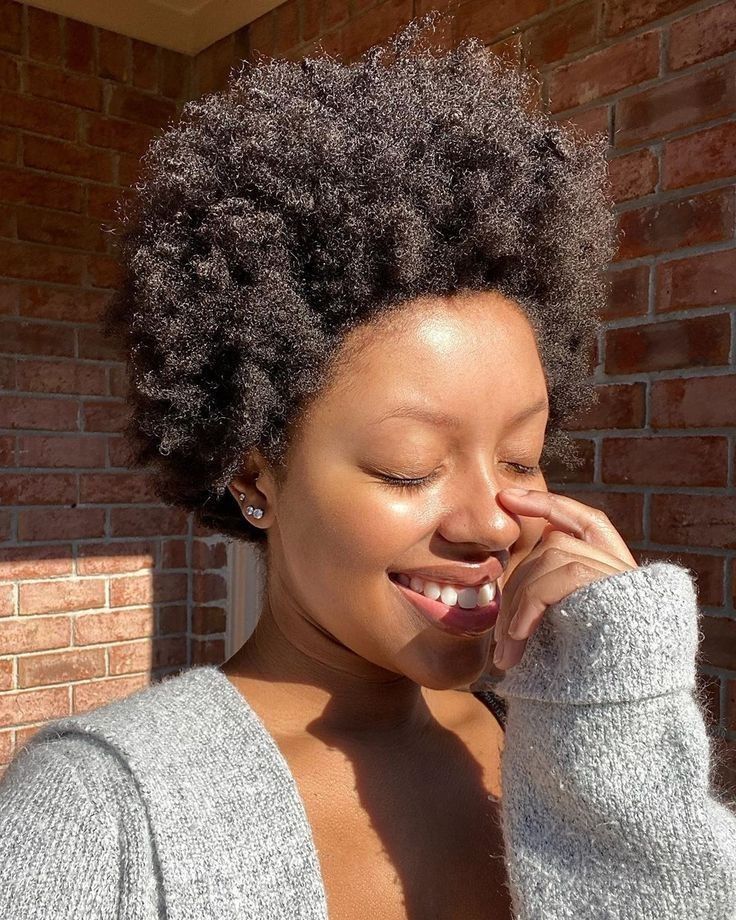 someone with short afro