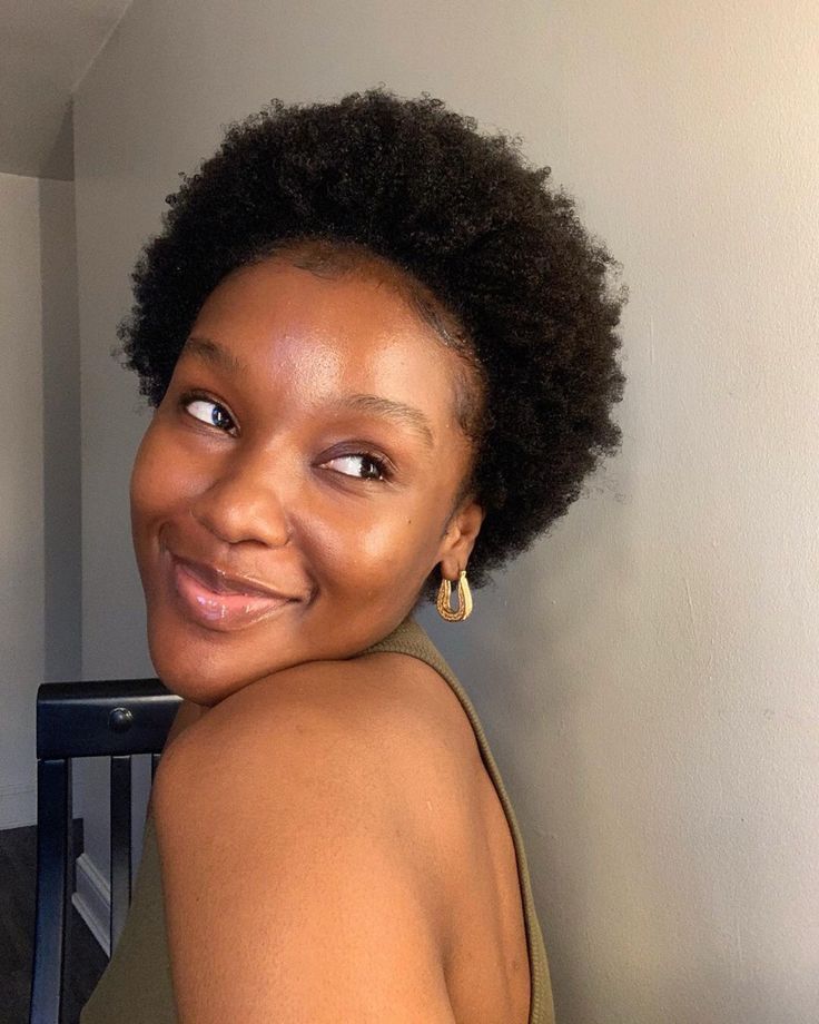 someone with afro hair