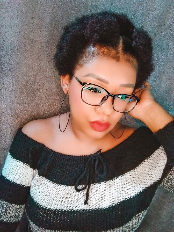 someone with a short hair