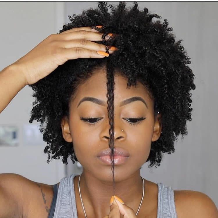 someone that her afro hair shrinks