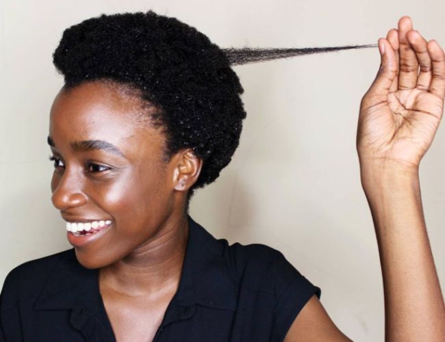 someone with natural hair