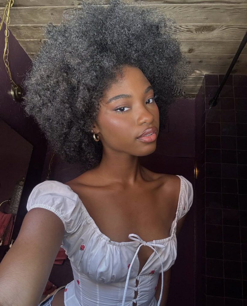 someone with soft hair