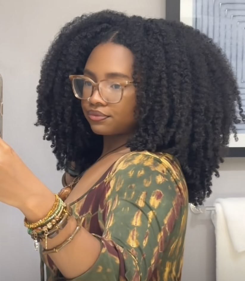 someone with a full hair