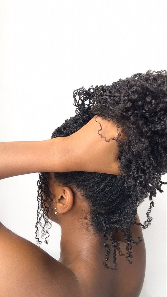 someone with natural hair