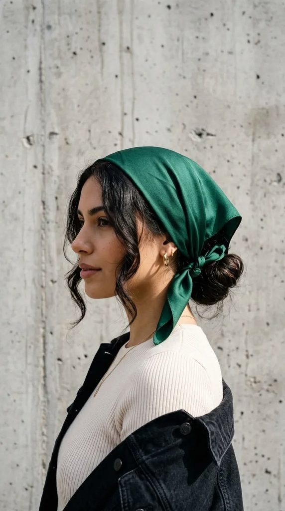 someone with scarf