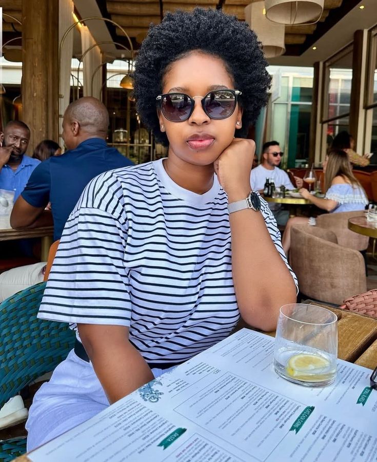 beautiful girl with short hair