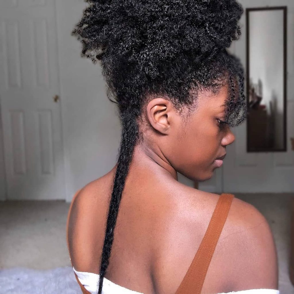 someone with natural hair