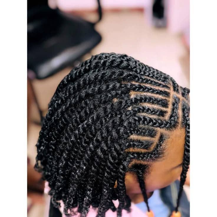 someone with twist and braid combo