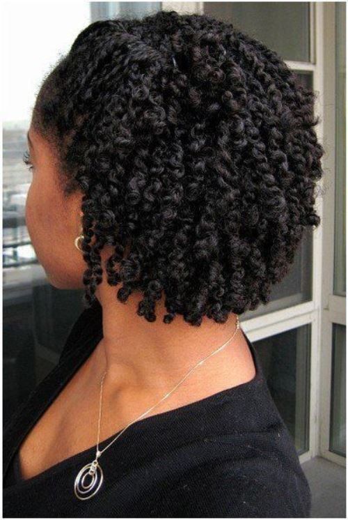 someone with tiny twist out