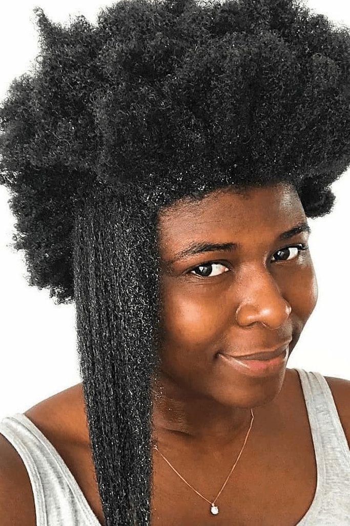 someone with wet stretchy hair